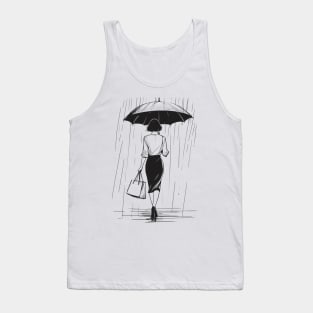 Sous la pluie. Tank Top